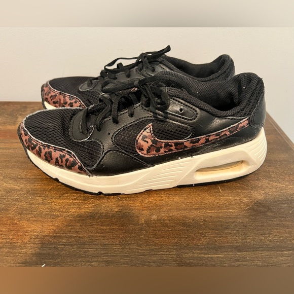Nike Black Leopard Print Air Max Sneakers - Picture 3 of 4